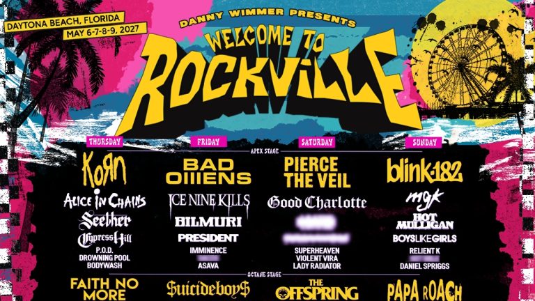Welcome To Rockville: Bad Omens, Pierce The Veil, blink-182 & Korn To Headline In 2027